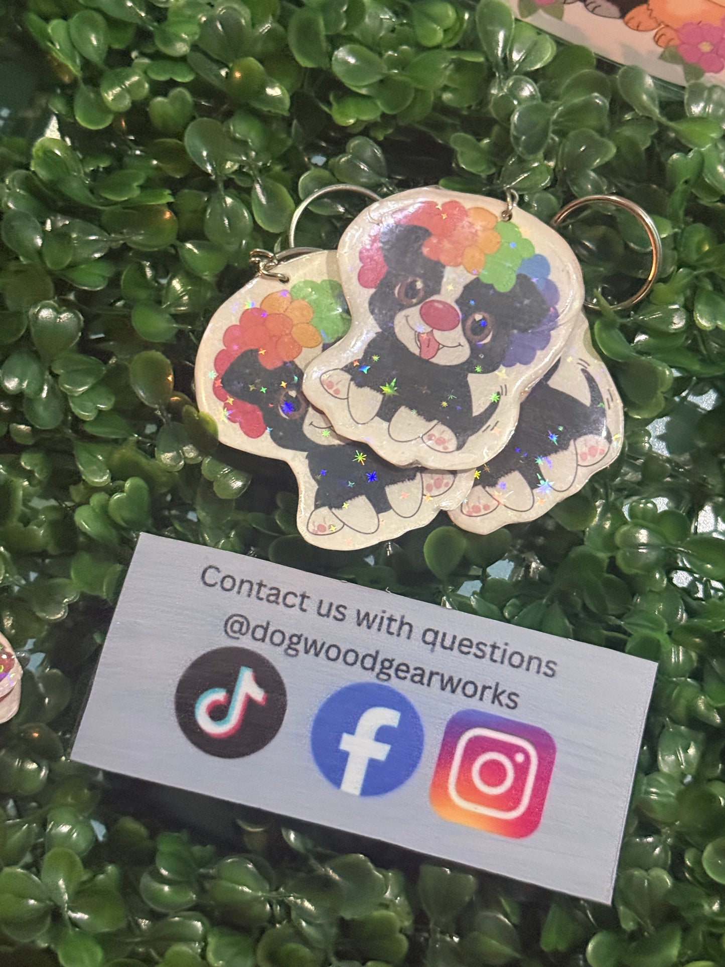 Clown bully mix keychain