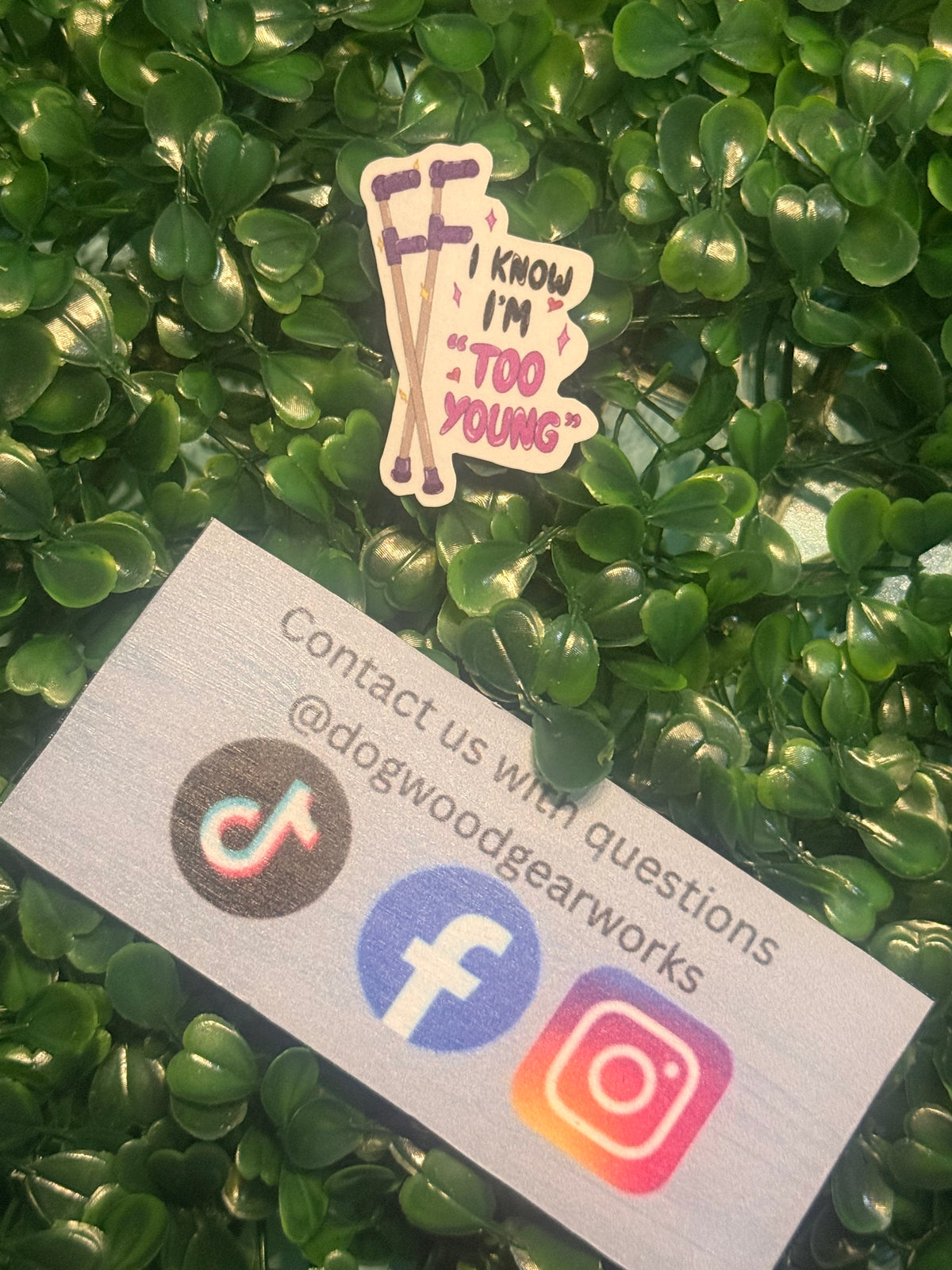 Mobility aid sticker