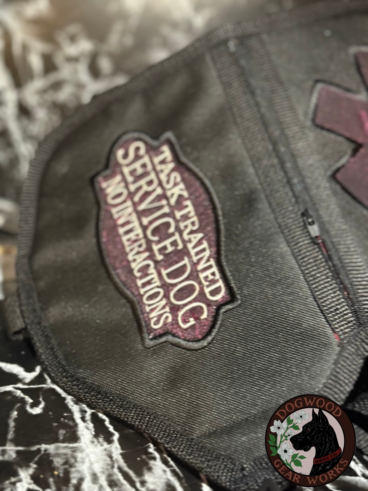 Service Dog Black & Pink Hybrid