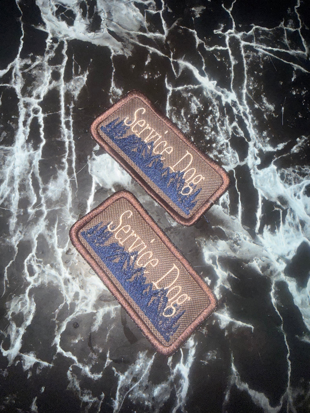 “Service Dog” mountain patches