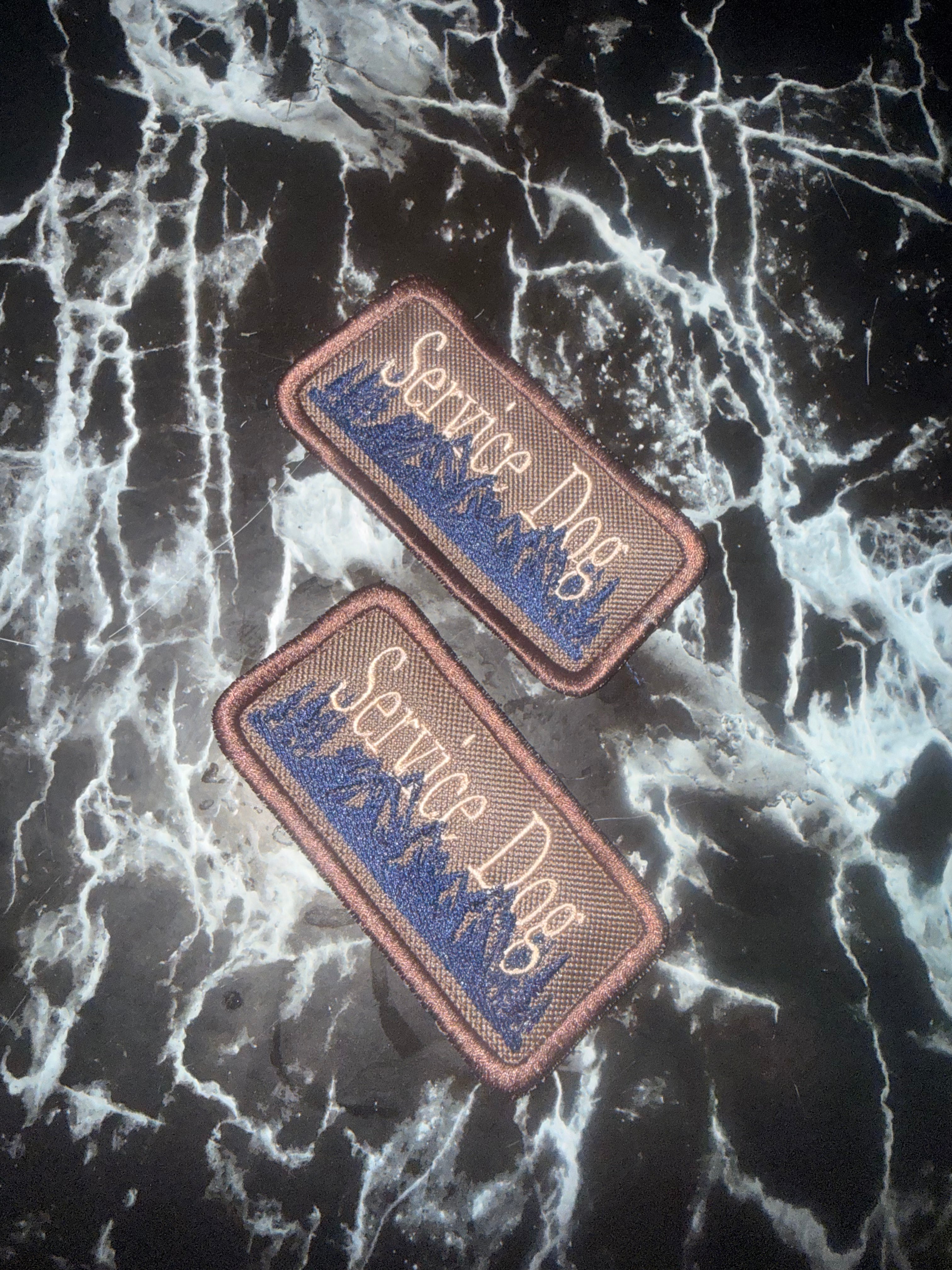 “Service Dog” mountain patches